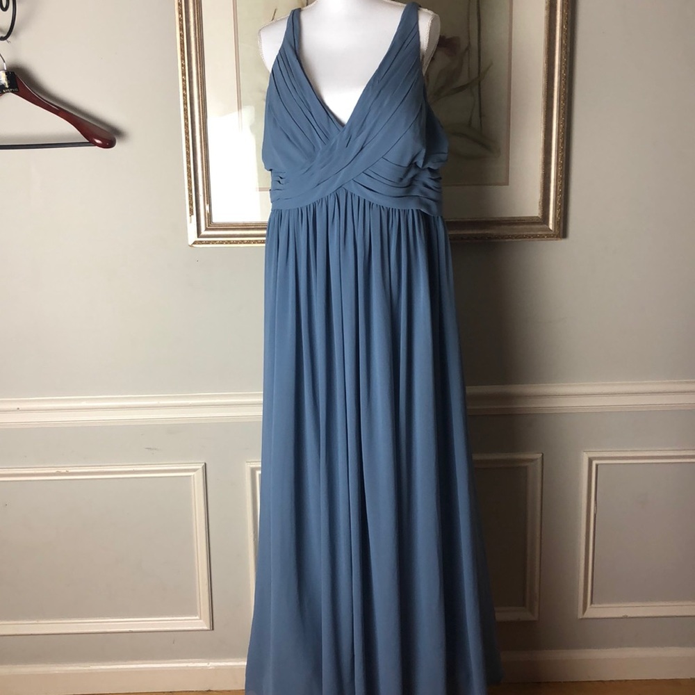 Long blue dress